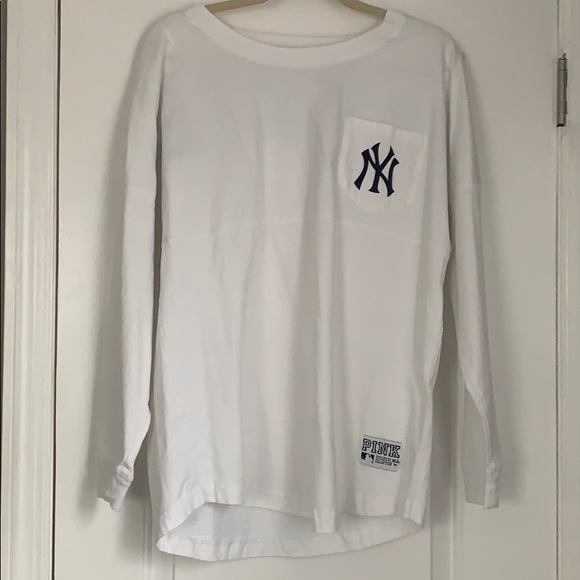 PINK Victoria's Secret Tops - VS Victoria Secret NY Yankees MLB Spirit Jersey